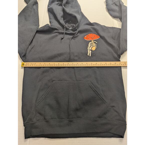 Bowery Supply Co. hoodie Sweatshirt unisex black size Mt - Picture 4 of 6